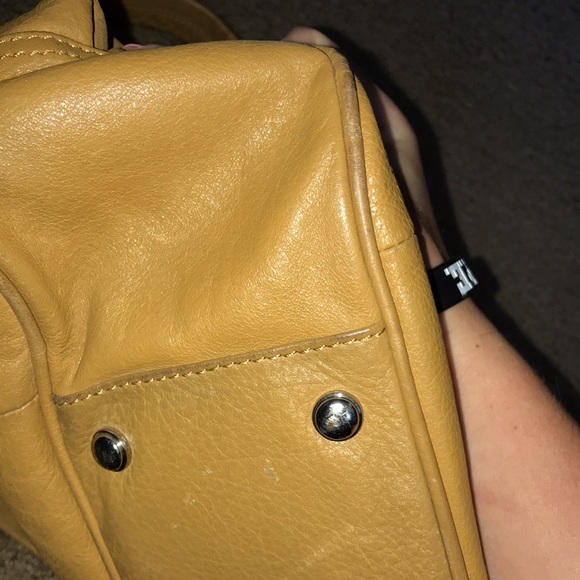 B. Makowsky Tan Leather Shoulder Bag - Picture 9 of 10